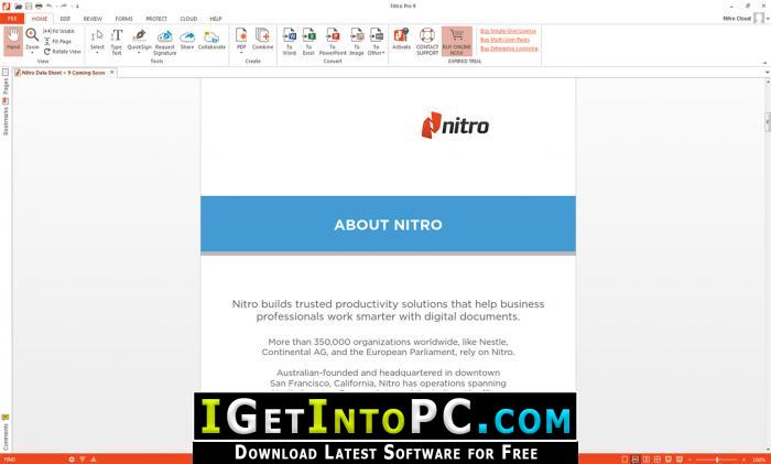 nitro pdf professional enterprise 9