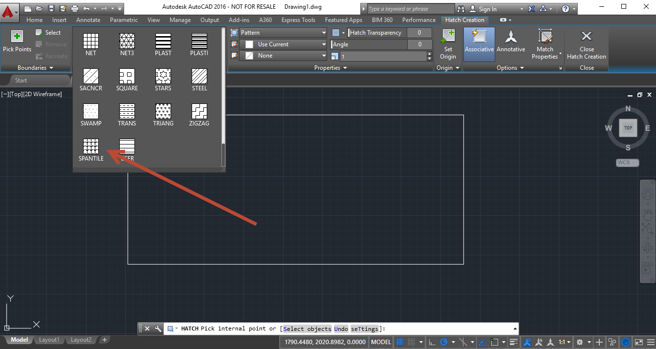 creating hatch patterns in autocad