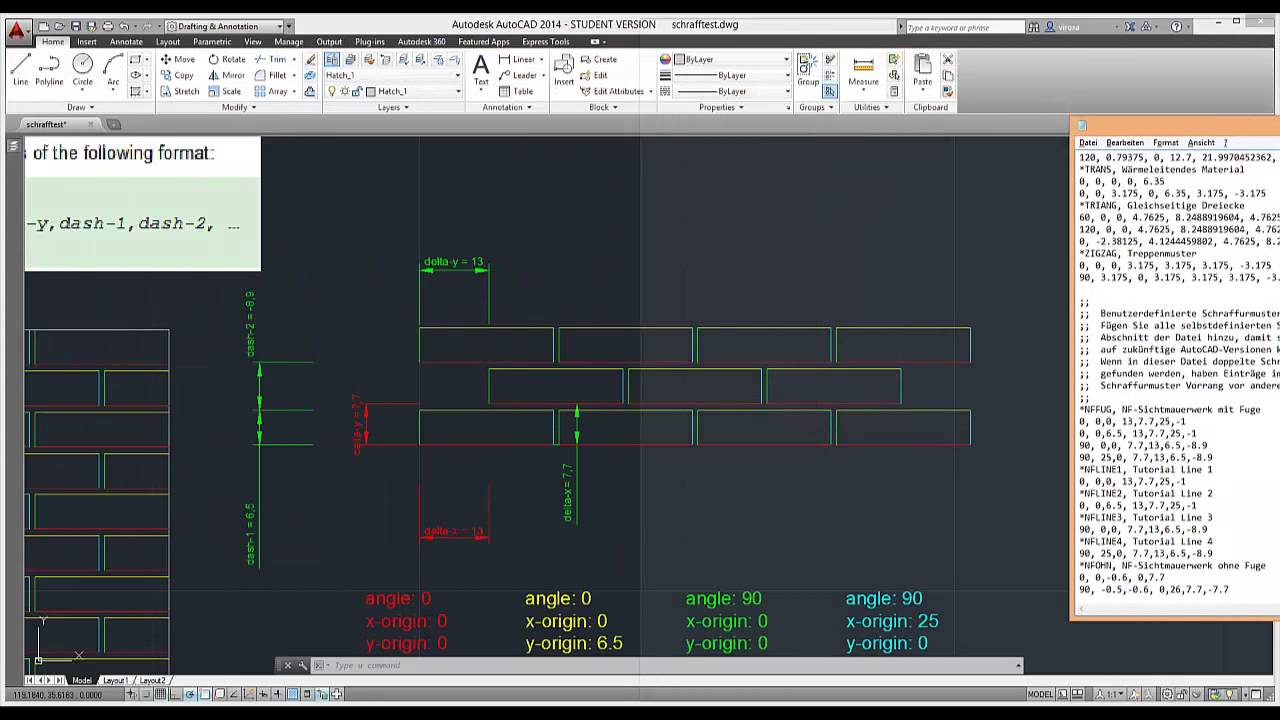 creating hatch patterns in autocad